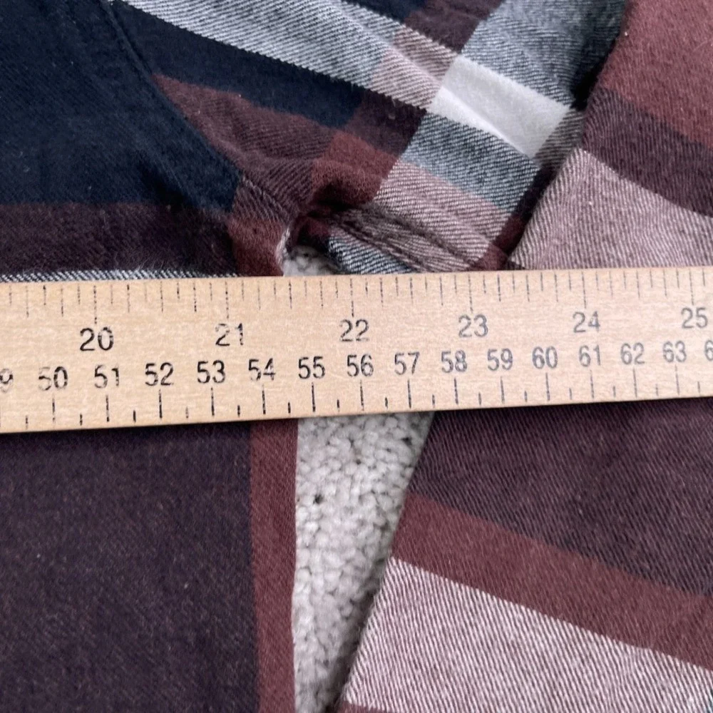 Levis Shirt Mens Large Brown Plaid Flannel Button‎ Up Outdoors Hiking Casual